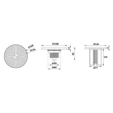 Lampa basenowa LED PHJ-FC-PC168-2  18 / 25 / 35 Watt, dowolny kolor+ RGB